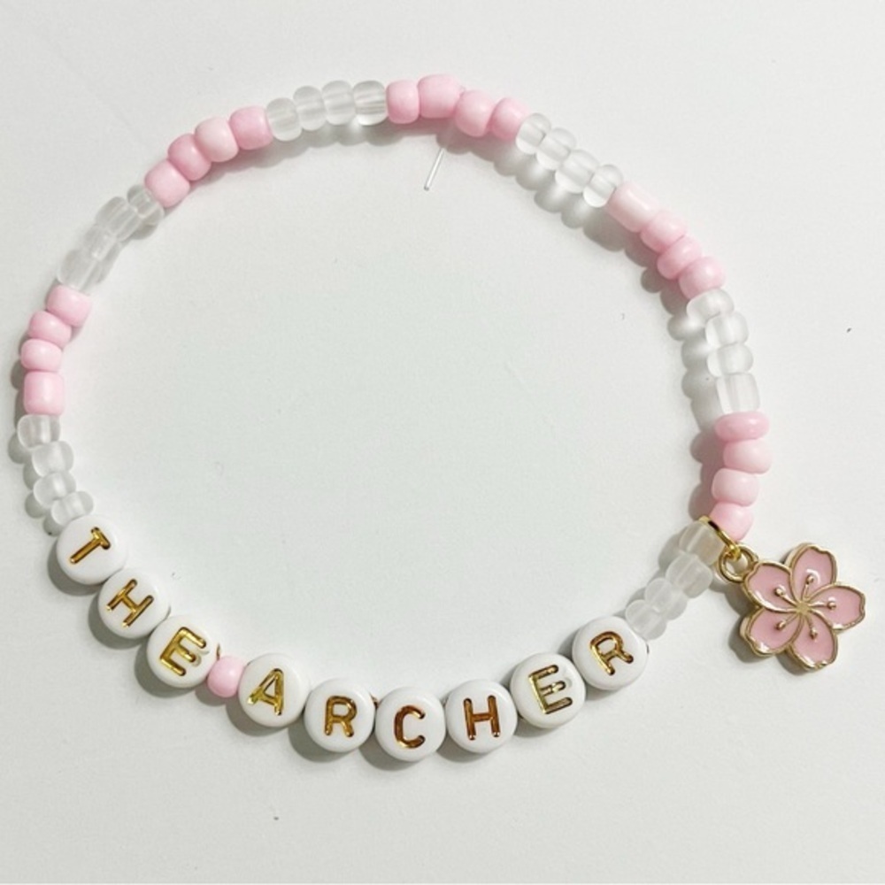 Taylor Swift Eras Tour Friendship Bracelet The Archer Lover Flower Charm
